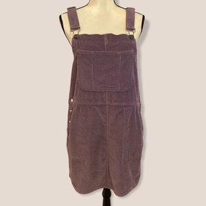 Wild Fable purple corduroy overall dress. EUC